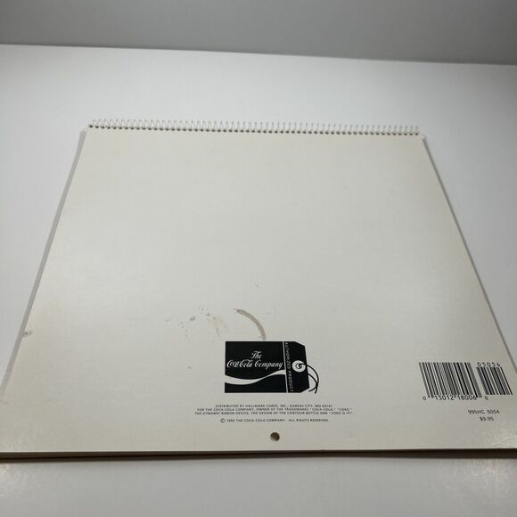 Coca Cola Calendar with Vintage Ads Retro Advertising Images 1995 Spiral Bound - Picture 6 of 8